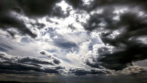 Low angle view of clouds in sky