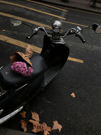 Motorcycle ans flower