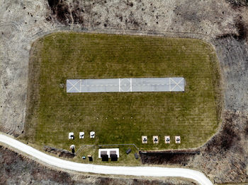 Information sign on grass