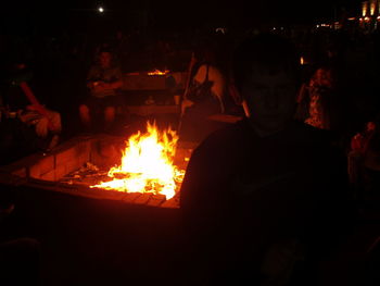 Bonfire at night