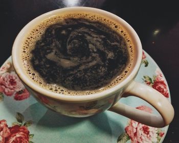 Close-up of coffee cup