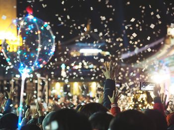 Crowd at music concert