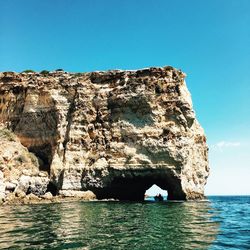 Rock formations in sea