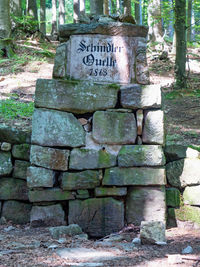 Close-up of stone wall