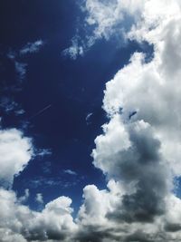 Low angle view of clouds in sky