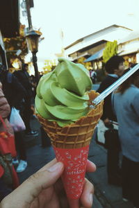 Close-up of ice cream