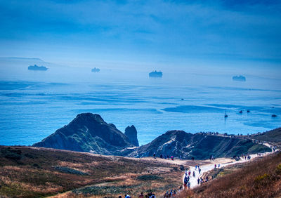 Scenic view of sea against sky