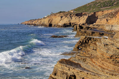 Scenic view of sea against sky