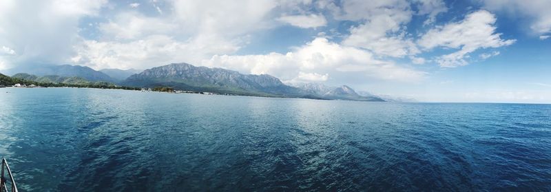 Panoramic view of sea against sky