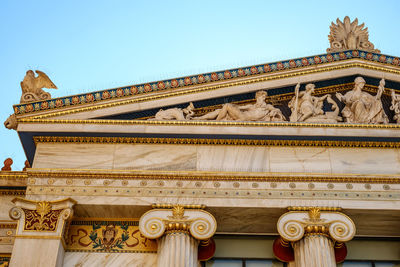 Low angle view of historical building