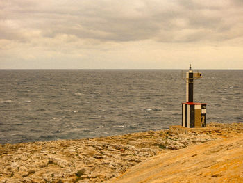 Scenic view of sea against sky and light