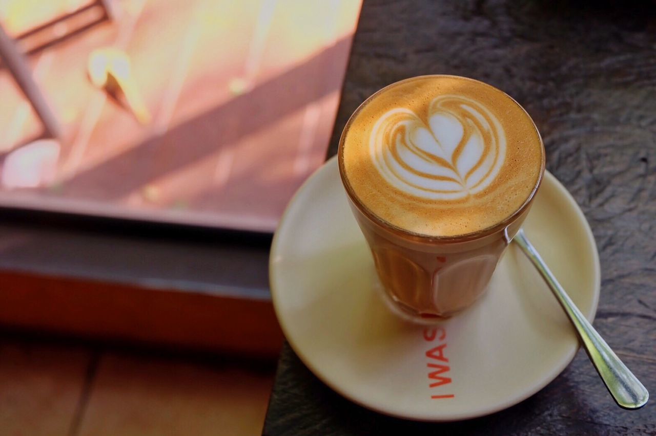 coffee - drink, coffee cup, cappuccino, drink, froth art, saucer, frothy drink, food and drink, refreshment, close-up, cup, table, no people, latte, indoors, day