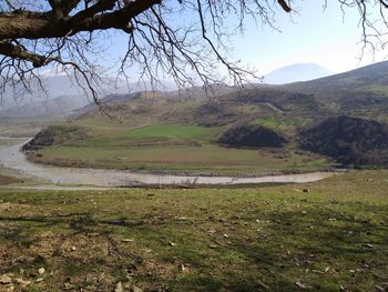 Scenic view of landscape against sky