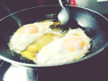 Close-up of food in pan