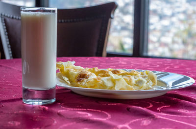 Close-up of drink on table