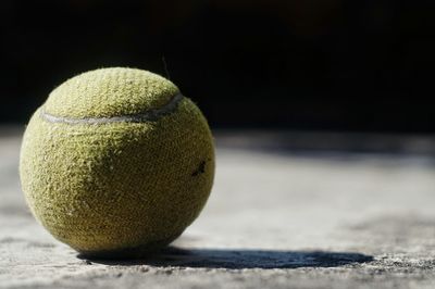 Close-up of tennis ball