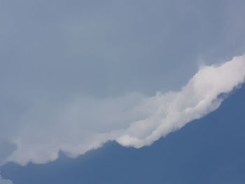 Low angle view of clouds in sky