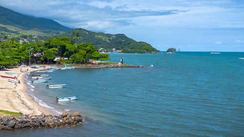 Scenic view of sea against sky