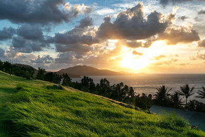 Scenic view of sunset