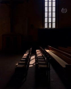 Empty seats in church