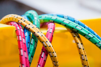 Close-up of multi colored rope
