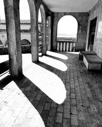 Arches of building, corridor 