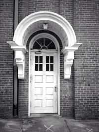 Entrance of building