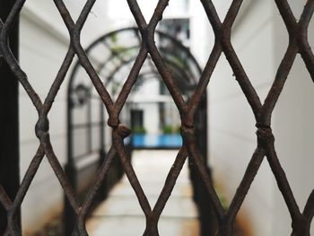 Close-up of chainlink fence