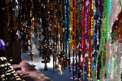 Close-up of multi colored hanging for sale