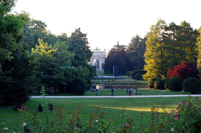 Fountain in park