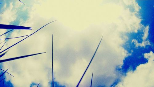 Low angle view of cloudy sky