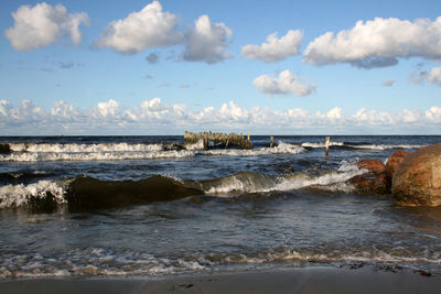 Scenic view of sea against sky