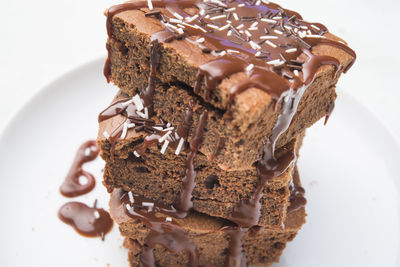 Close-up of chocolate cake