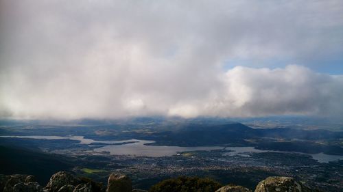 Scenic view of landscape against sky