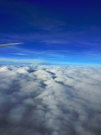 Scenic view of cloudscape against blue sky