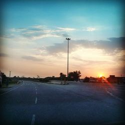 Road at sunset