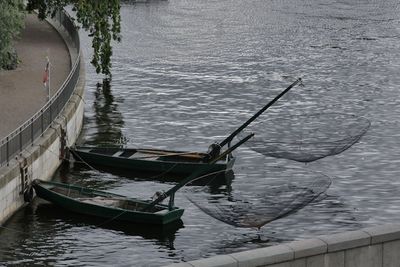 Boats in river