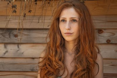 Portrait of young woman