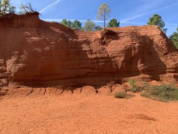 View of rock formations