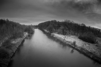 Scenic view of river against sky