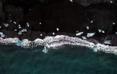 Aerial view of sea