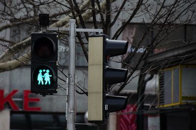 Close-up of road sign