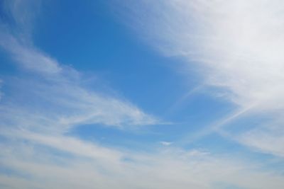 Low angle view of clouds in sky