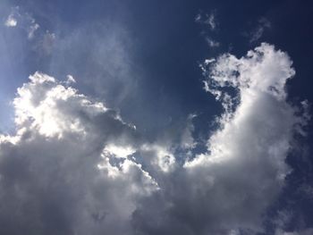 Low angle view of clouds in sky