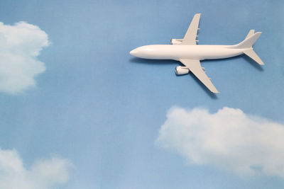 Airplane toy on table