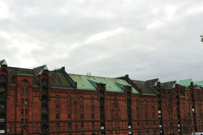 Low angle view of built structure against sky