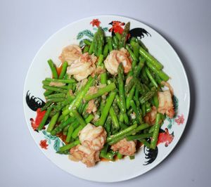 High angle view of salad in plate