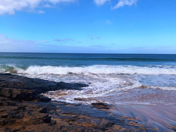 Scenic view of sea against sky