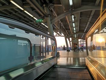 People at railroad station platform