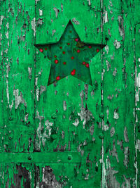 Full frame shot of weathered door